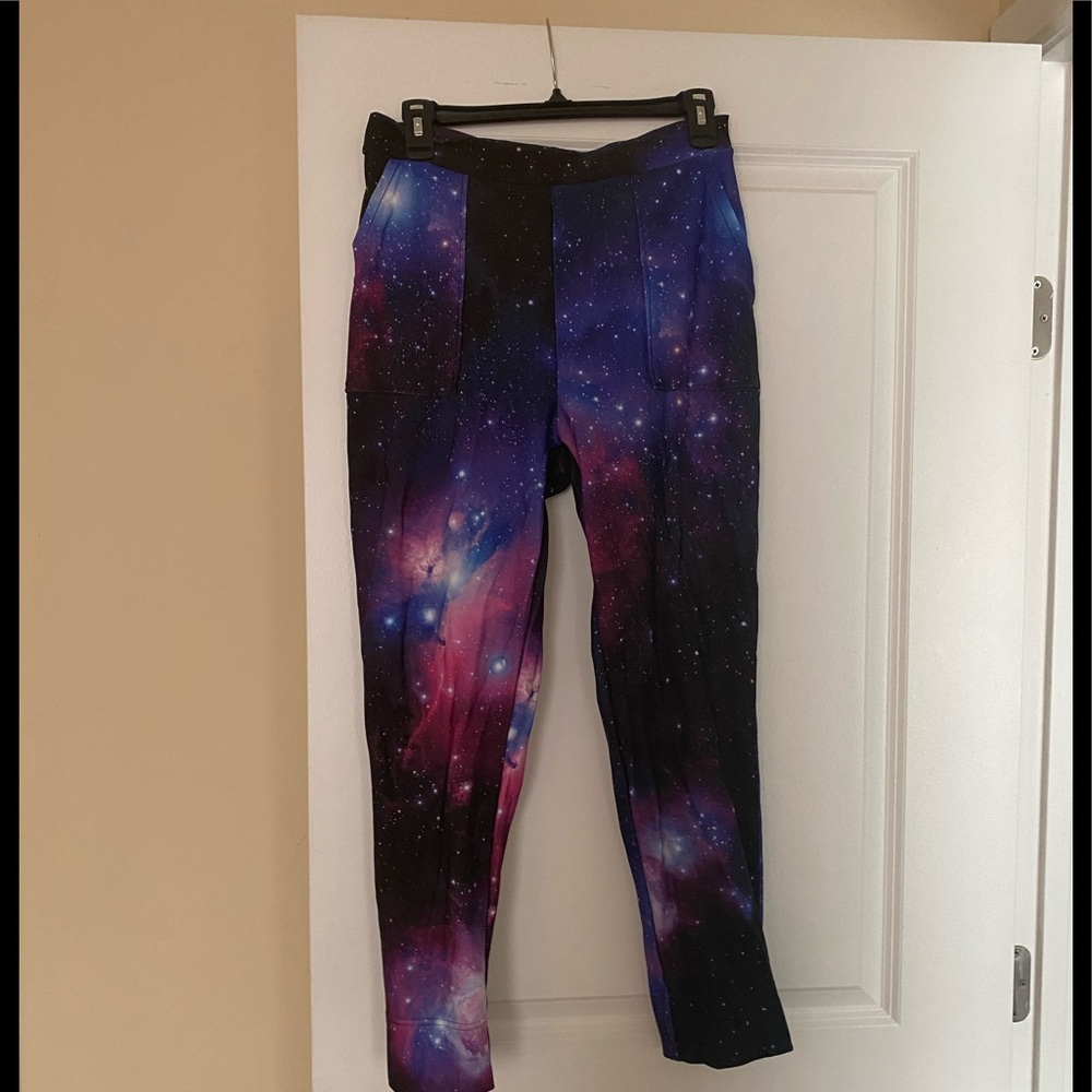 Blackmilk purple galaxy pants M